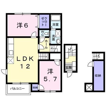 リファインドＢの物件間取画像